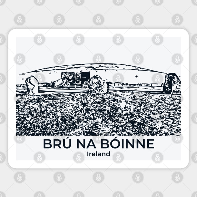 Brú na Bóinne - Ireland Magnet by Lakeric